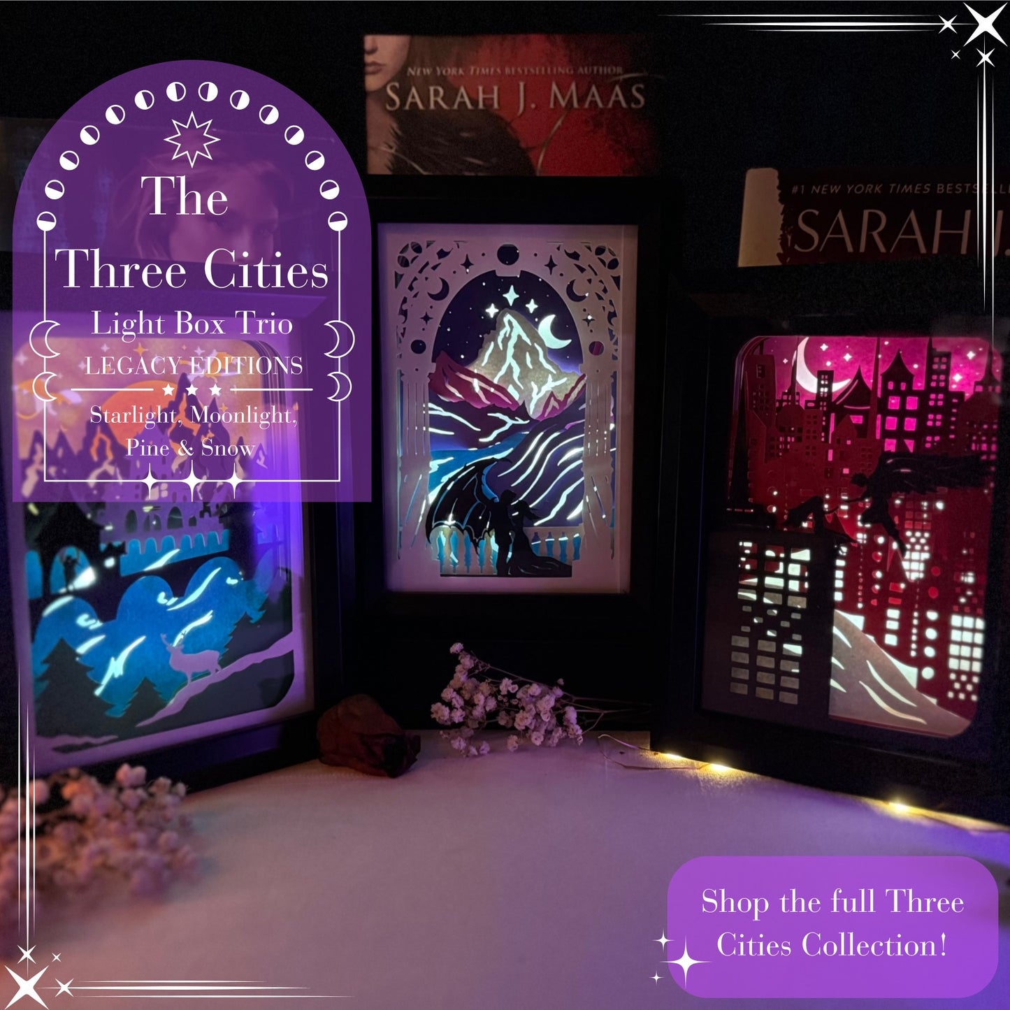 The Three Cities: Starlight, Moonlight, Pine & Snow Legacy Edition Light Boxes